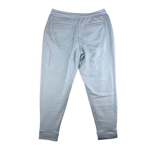 Athleta Womens Apres Ski Down Quilted Jogger Pants Heron Blue Drawstring 12P - Picture 3 of 16